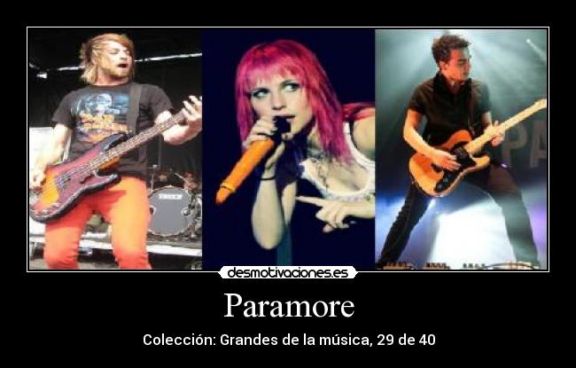 Paramore - Colección: Grandes de la música, 29 de 40