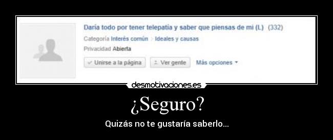¿Seguro? - 