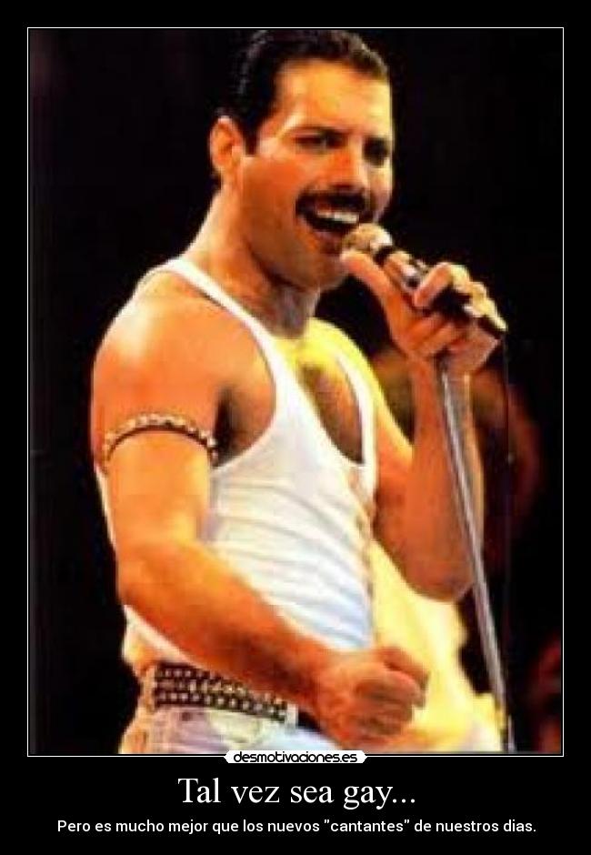 Tal vez sea gay... - Pero es mucho mejor que los nuevos cantantes de nuestros dias.