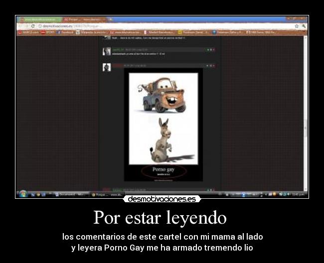 Por estar leyendo  - 