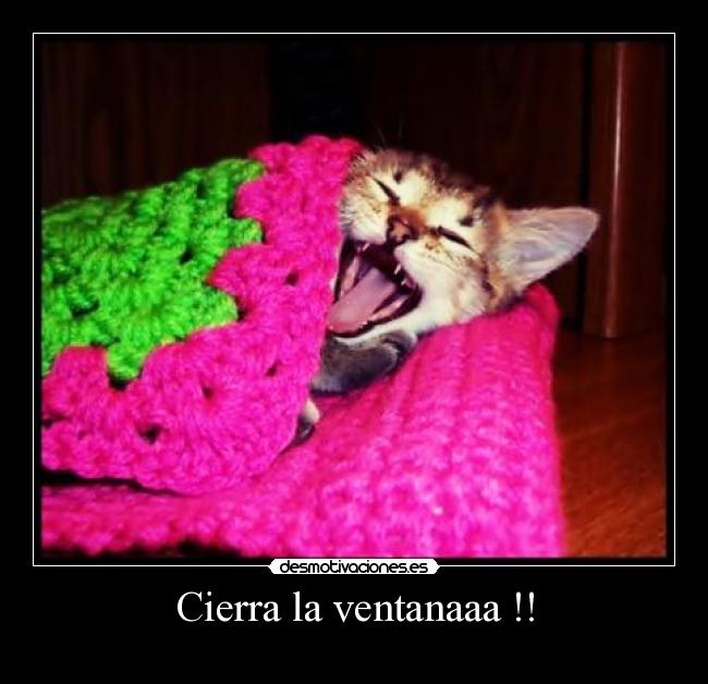 Cierra la ventanaaa !! -