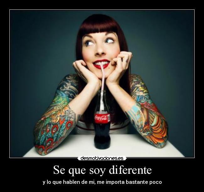 Se que soy diferente -
