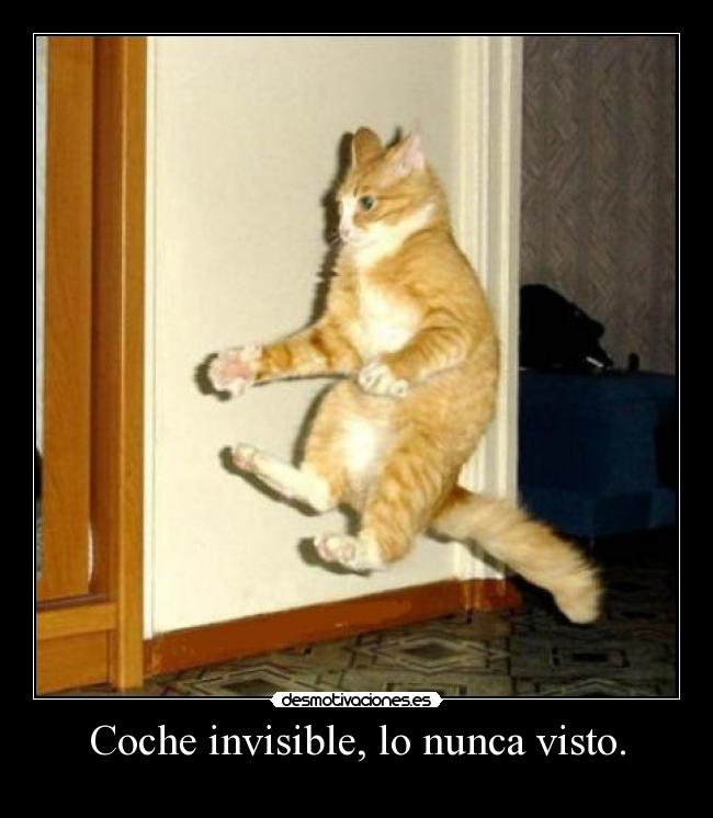 Coche invisible, lo nunca visto. - 
