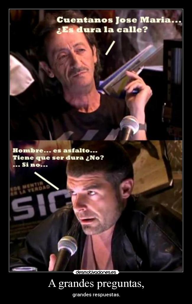 A grandes preguntas, - 