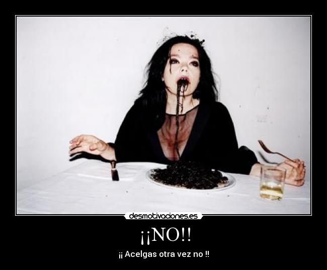 ¡¡NO!! - ¡¡ Acelgas otra vez no !!