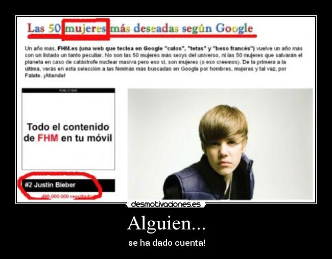 Alguien... - se ha dado cuenta!