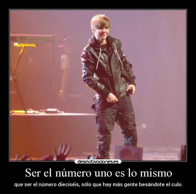 Ser el número uno es lo mismo - 
