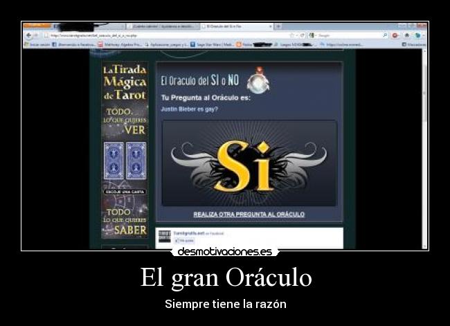 carteles justin gay oraculo desmotivaciones