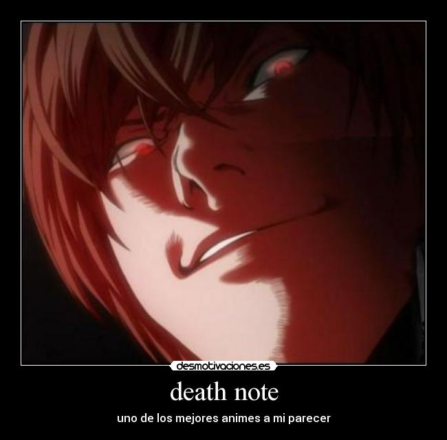 death note - uno de los mejores animes a mi parecer