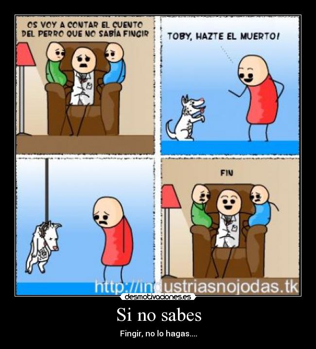 Si no sabes -