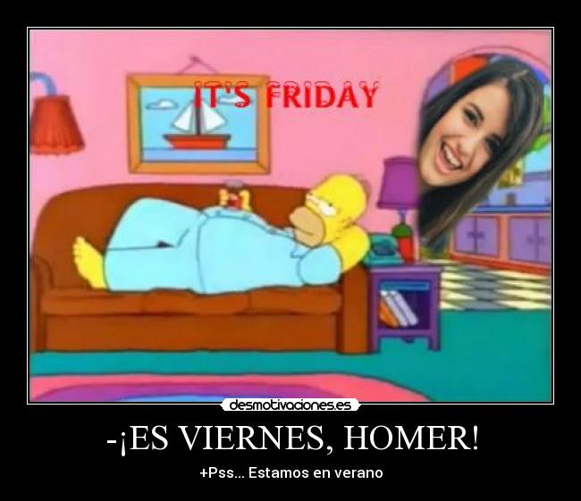 -¡ES VIERNES, HOMER! -