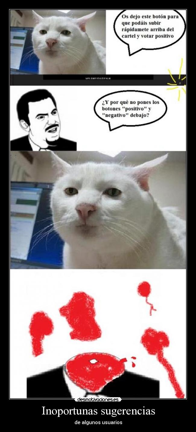 Inoportunas sugerencias - 