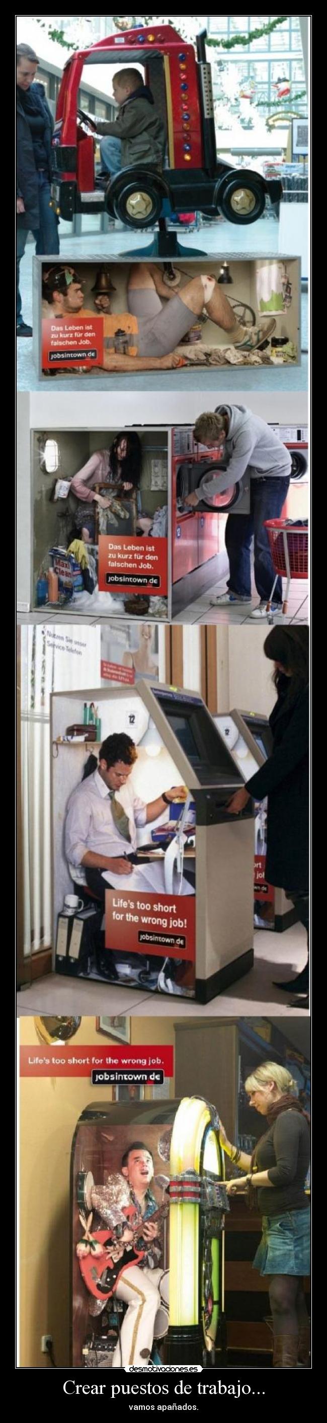 Crear puestos de trabajo... -