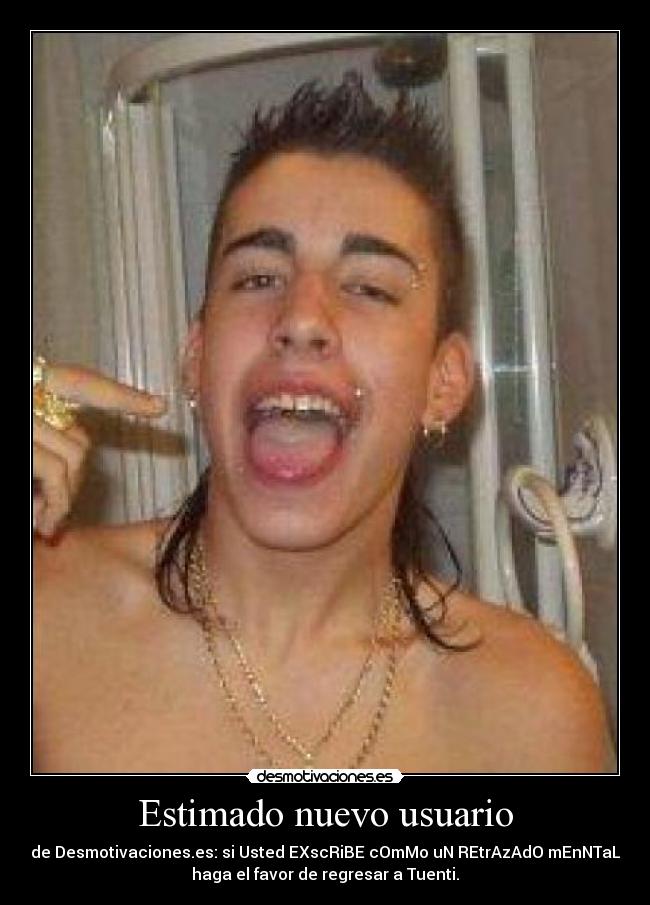 Estimado nuevo usuario - 