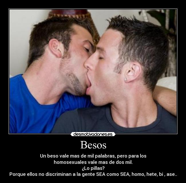 carteles besos besos desmotivaciones