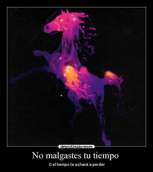 No malgastes tu tiempo -