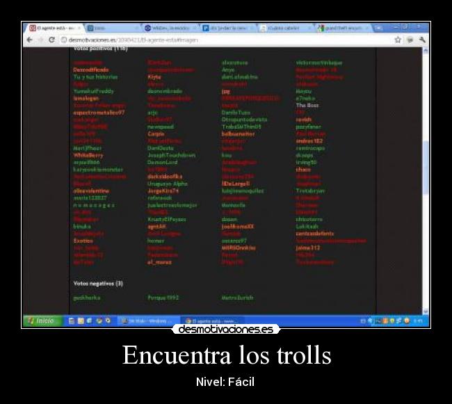Encuentra los trolls - Nivel: Fácil 