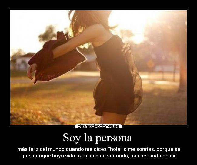 Soy la persona -