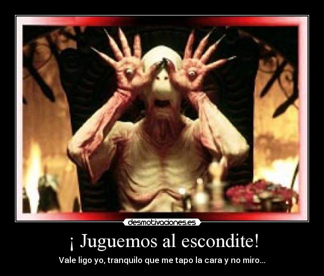 ¡ Juguemos al escondite! - Vale ligo yo, tranquilo que me tapo la cara y no miro...