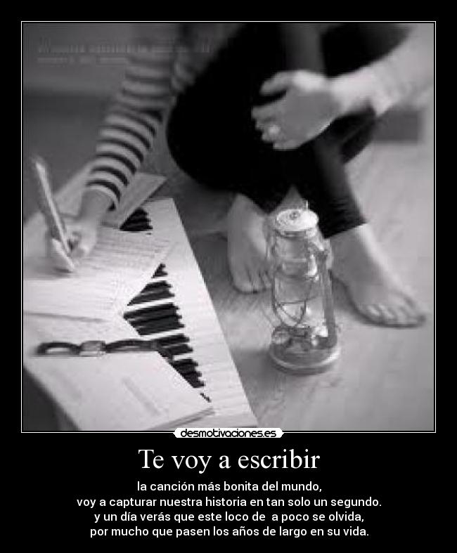 Te voy a escribir - 