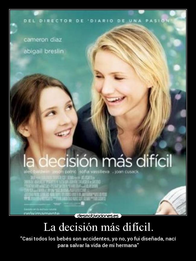 La decisión más difícil. - 