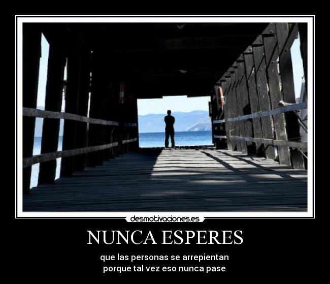 NUNCA ESPERES -