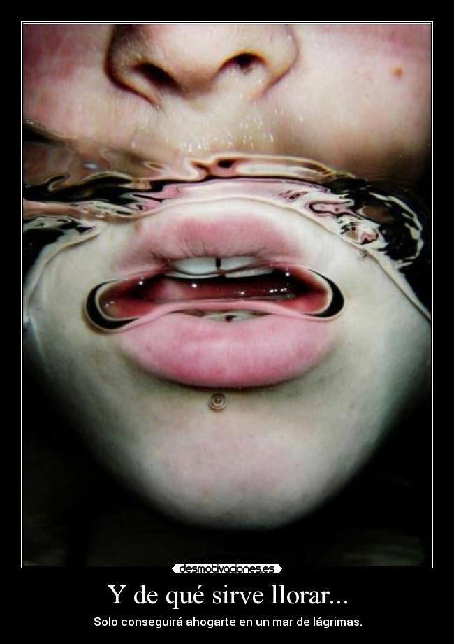 carteles llorar mar lagrimas llorar zorra implakable desmotivaciones