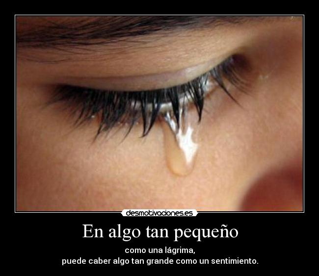 En algo tan pequeño -