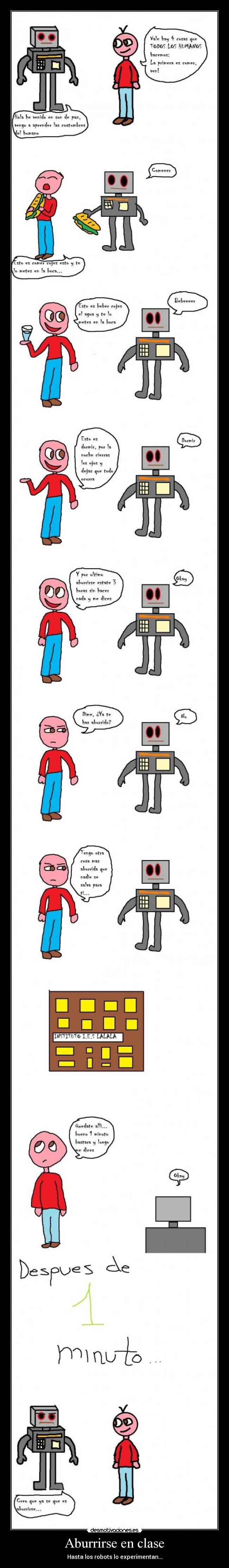 Aburrirse en clase -