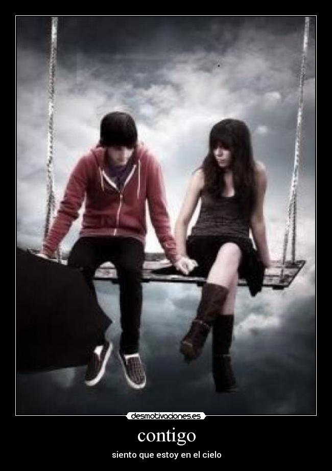contigo - siento que estoy en el cielo