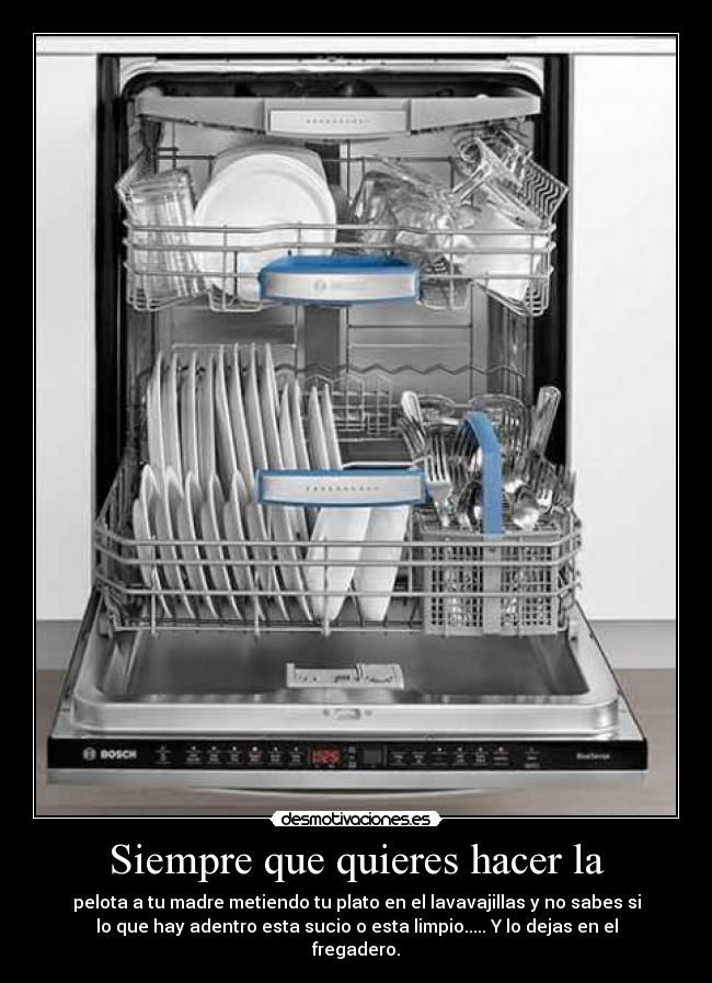 Siempre que quieres hacer la -