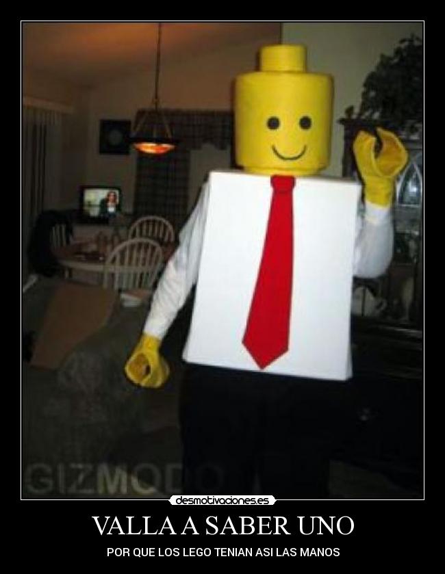 VALLA A SABER UNO - POR QUE LOS LEGO TENIAN ASI LAS MANOS