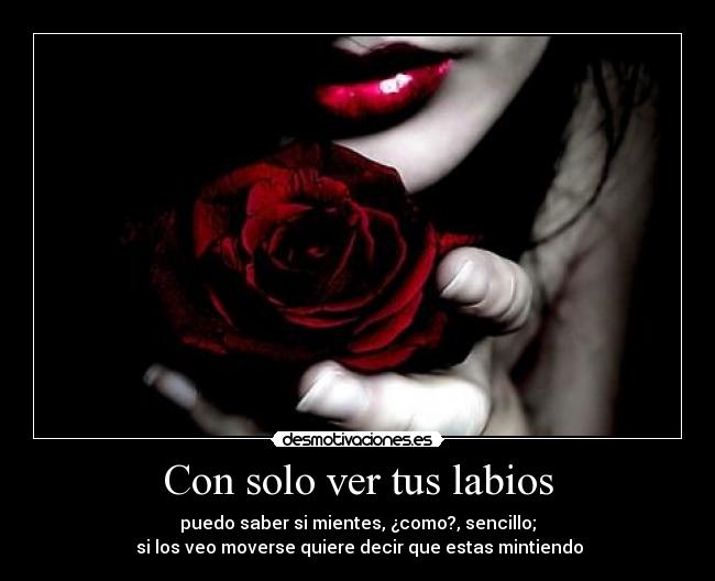 Con solo ver tus labios -