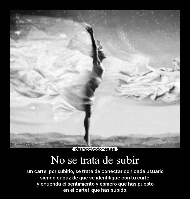 No se trata de subir -