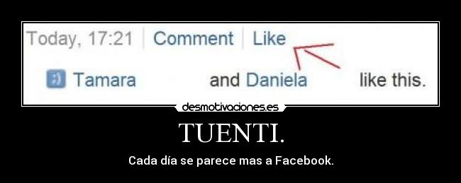 TUENTI. - Cada día se parece mas a Facebook.