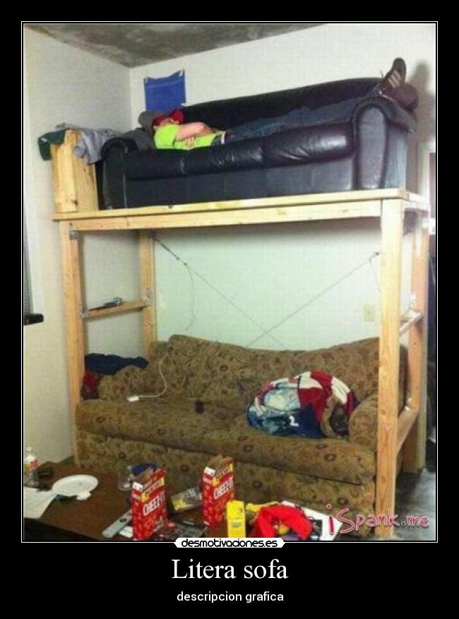 Litera sofa - descripcion grafica