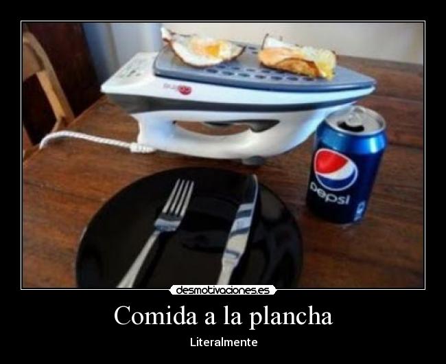 Comida a la plancha -