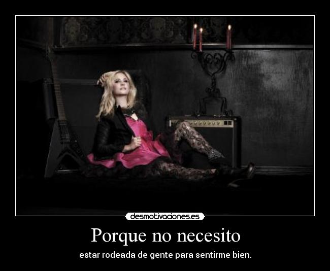 Porque no necesito -