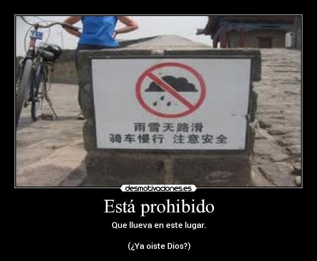 Está prohibido - 