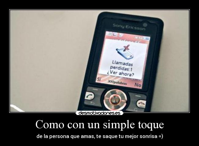 Como con un simple toque - 