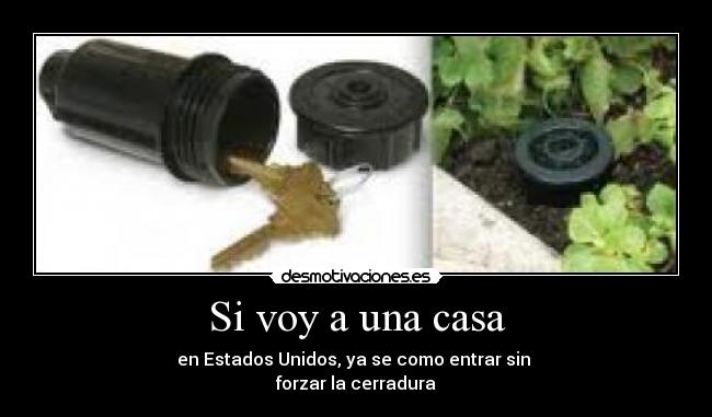 carteles casa robar esconder llaves desmotivaciones