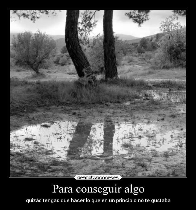 Para conseguir algo -