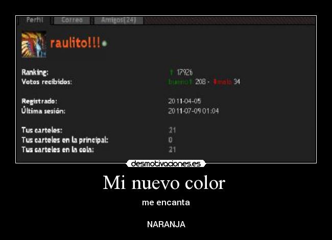 Mi nuevo color  - 