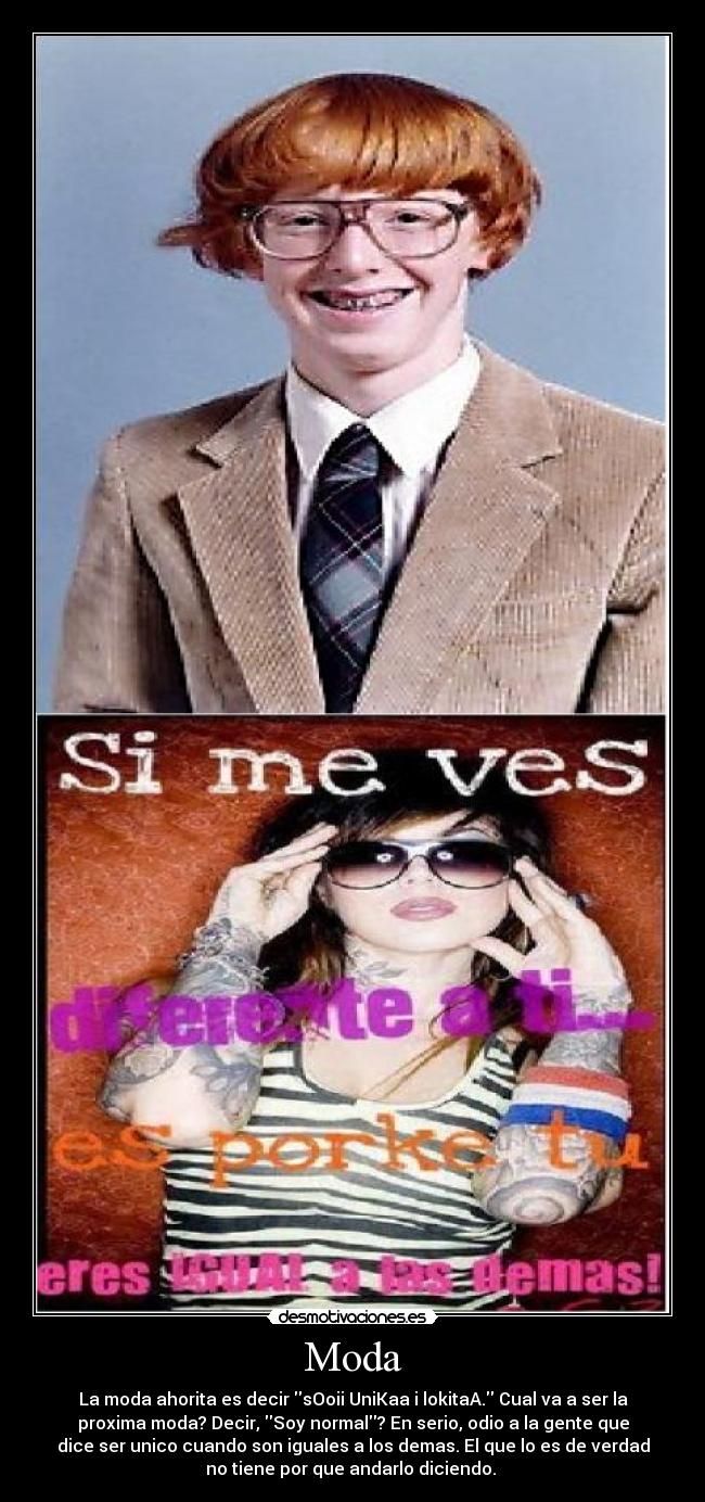 carteles moda desmotivaciones