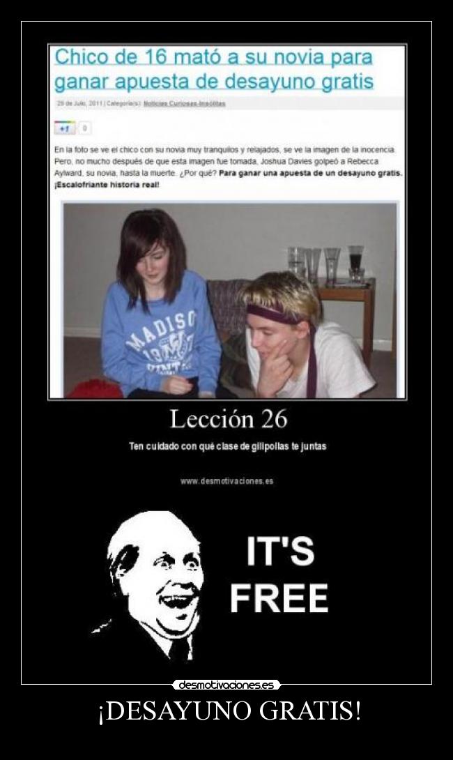 ¡DESAYUNO GRATIS! -