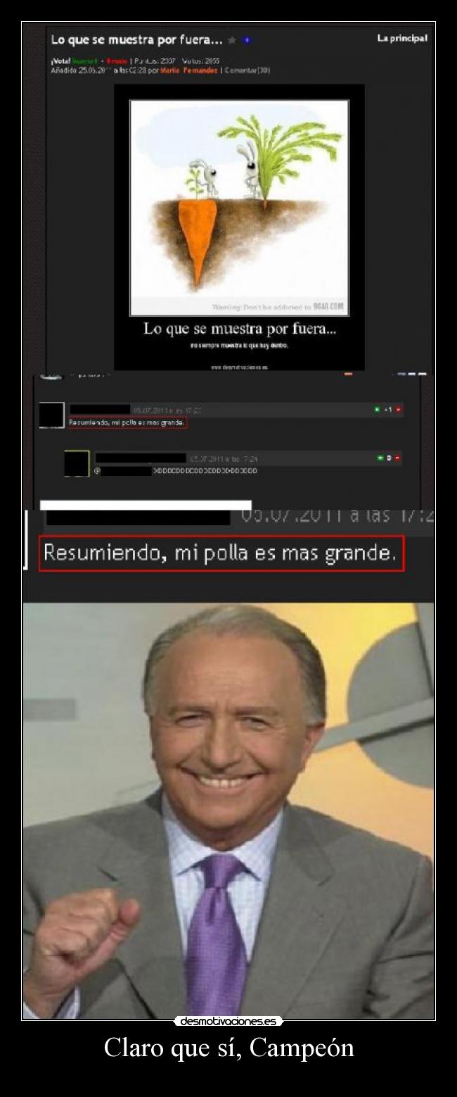 Claro que sí, Campeón - 