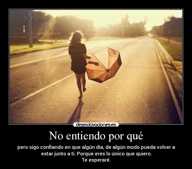 No entiendo por qué - 