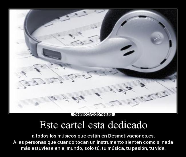 Este cartel esta dedicado - 