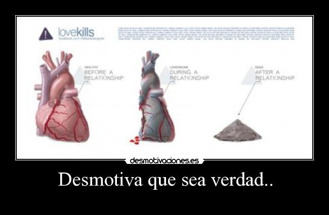 Desmotiva que sea verdad.. -