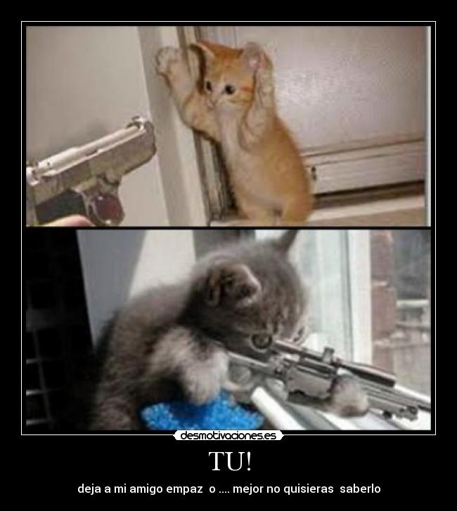 TU! - deja a mi amigo empaz o .... mejor no quisieras saberlo